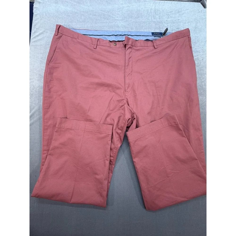 Lot of 2 Polo Ralph Lauren Stretch Classic Fit Dress Pants 52 X 32 BIG Red Green